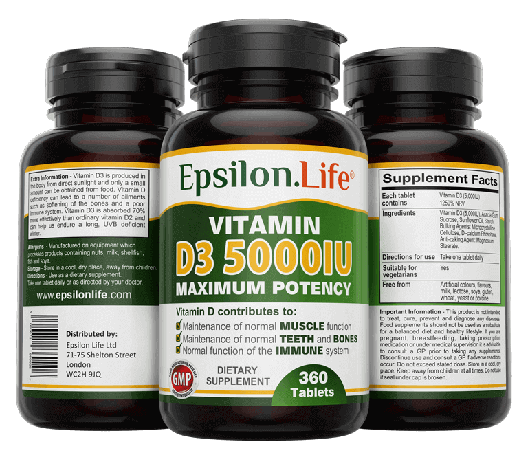 D3 Vitamina de Epsilon Life