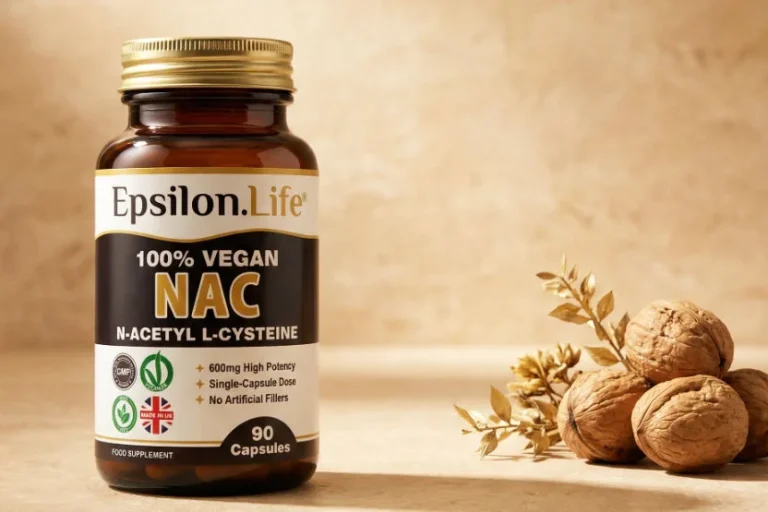 epsilon life nac supplement n-acetyl-cysteine vegan no artificial fillers