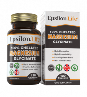 magnesium bysglyincate capsules from epsilon life 100% chelated magnesium
