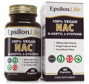 n acetyl cysteine nac uk vegan supplement 600mg no fillers