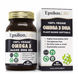 Vegan Omega 3 DHA Algae Oil 250mg