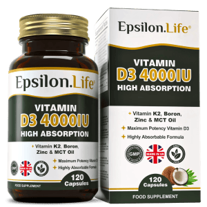 vitamin d3 k2 mk7 all trans zinc citrate boron mct oil 4000iu vitamin d 120 capsules high potency supplement uk made