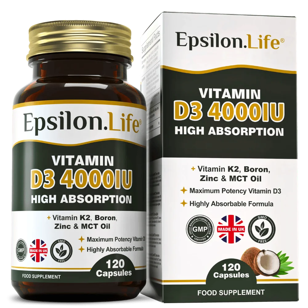 vitamin d3 k2 mk7 all trans zinc citrate boron mct oil 4000iu vitamin d 120 capsules high potency supplement uk made