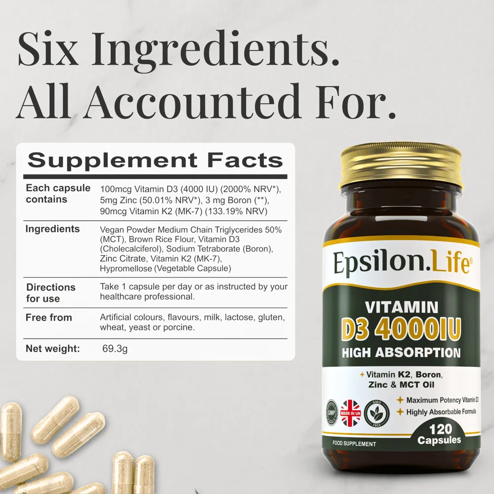 Vitamin D3 K2, Zinc, Boron and MCT Oil - Image 2
